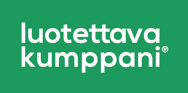 Luotettava kumppani sertifikaatti logo